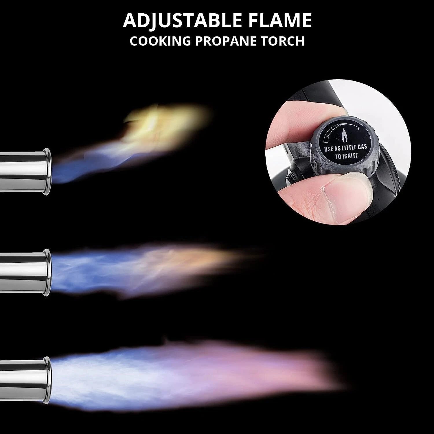 Powerful Grilling and Cooking PropaneTorch Black,Gray,propane tank not included. 07FC0E-D4 - KOEEK