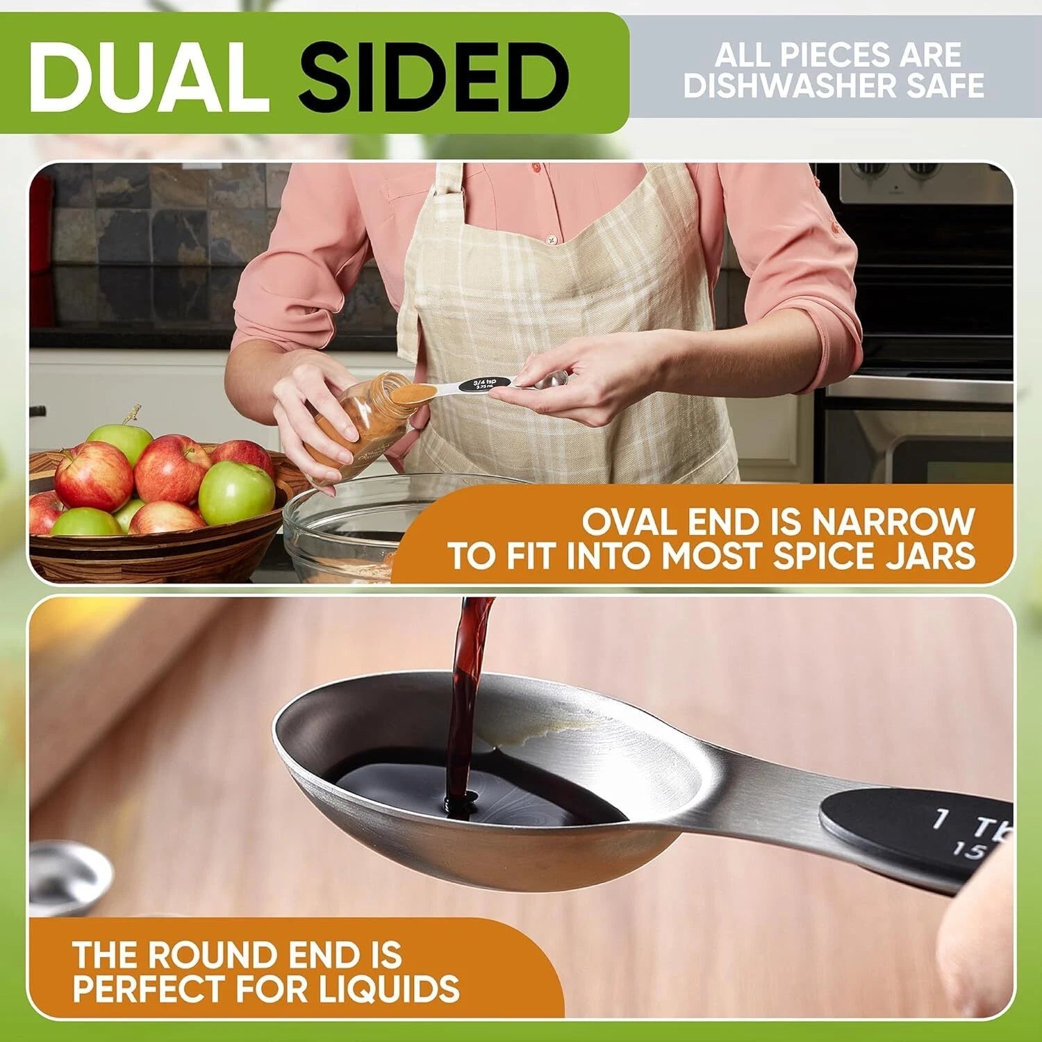 Magnetic Measuring Cups & Spoons Set (Patent Pending), Strong N45 Magnets 07FC0E-D4 - KOEEK