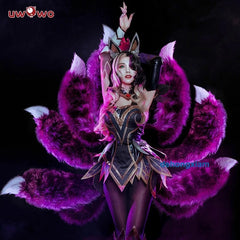 League of Legends Ahri Dresses Skirt Outfit Cosplay Costume Xmas Women Present 07FC0E-D4 - KOEEK
