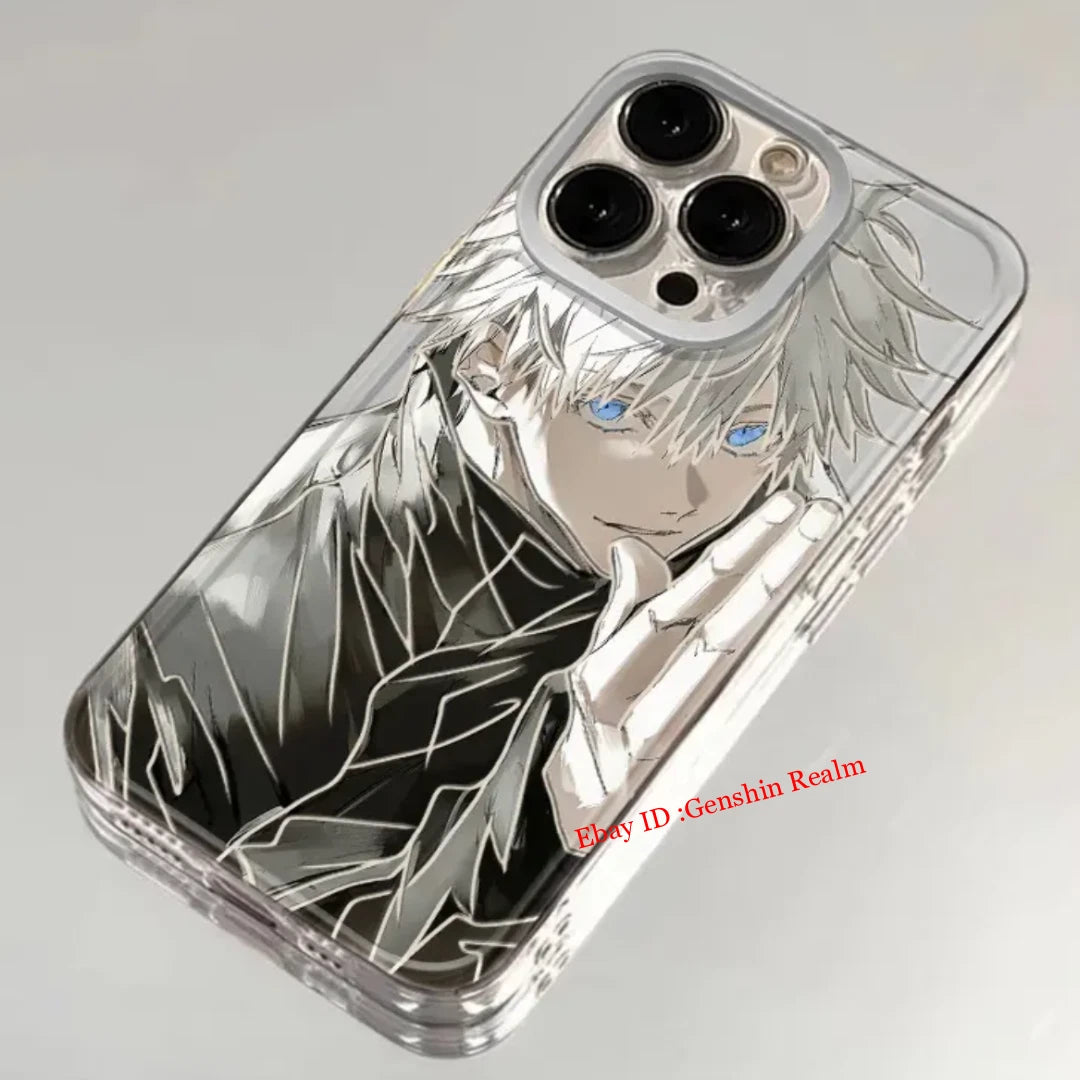 Anime Jujutsu Kaisen Satoru Gojo Custom Phone Case Figure Collection Gift 07FC0E-D4 - KOEEK
