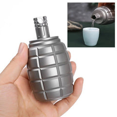 100ml Titanium Hip Flask Portable Leakproof Pocket Flagon Screw Cap EDC Bottles 07FC0E-D4 - KOEEK