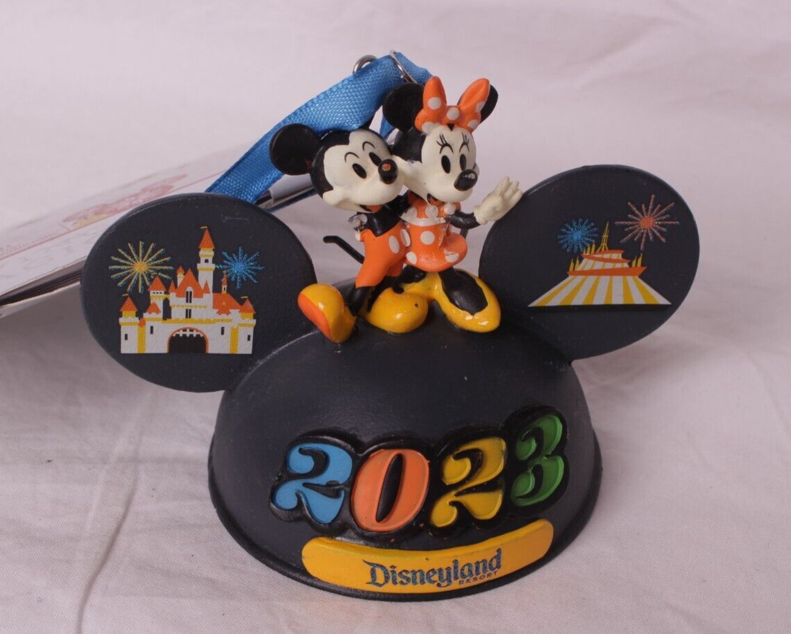 2023 Dated Disney World Mickey Minnie Light Up Ear Hat Christmas Tree Ornament DISNEY - KOEEK