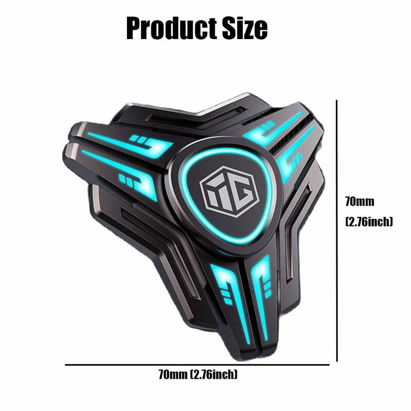 Metal Luminous Fidget Spinner Adult EDC Fidget Toy ADHD Anti Stress Cool EDC Toy 07FC0E-D4 - KOEEK