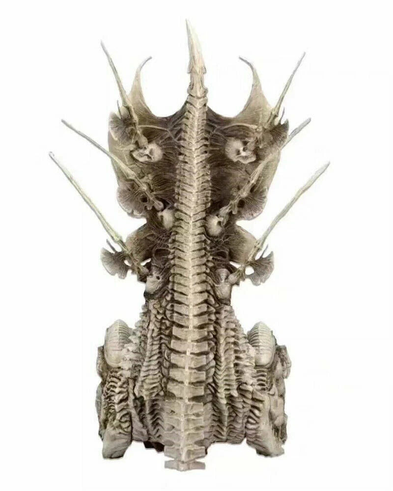 Predator Clan Leader Alien Bone Throne PVC Action Figures Diorama Element Model 07FC0E-D4 - KOEEK