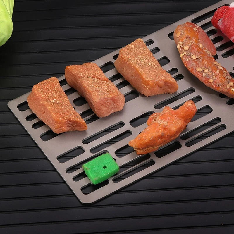 EDC Outdoor Titanium Picnic Barbecue Net Charcoal Grill  Portable Barbecue Board EDC - KOEEK