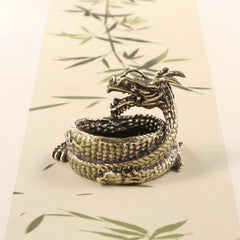 Brass Collectible Dragon Ashtrays Ash Holder Small Vintage Dragon Incense Burner 07FC0E-D4 - KOEEK