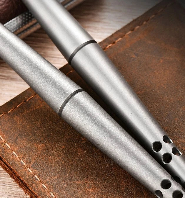 Titanium Alloy Ballpoint Pen Business Tactical Pen Office Stationery Outdoor EDC 07FC0E-D4 - KOEEK