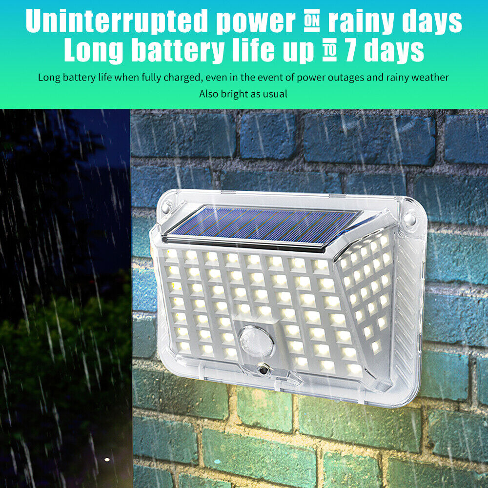 nye Solar Security Lights 4 Head 90000LM Motion Sensor Lights Justerbar Flood Light