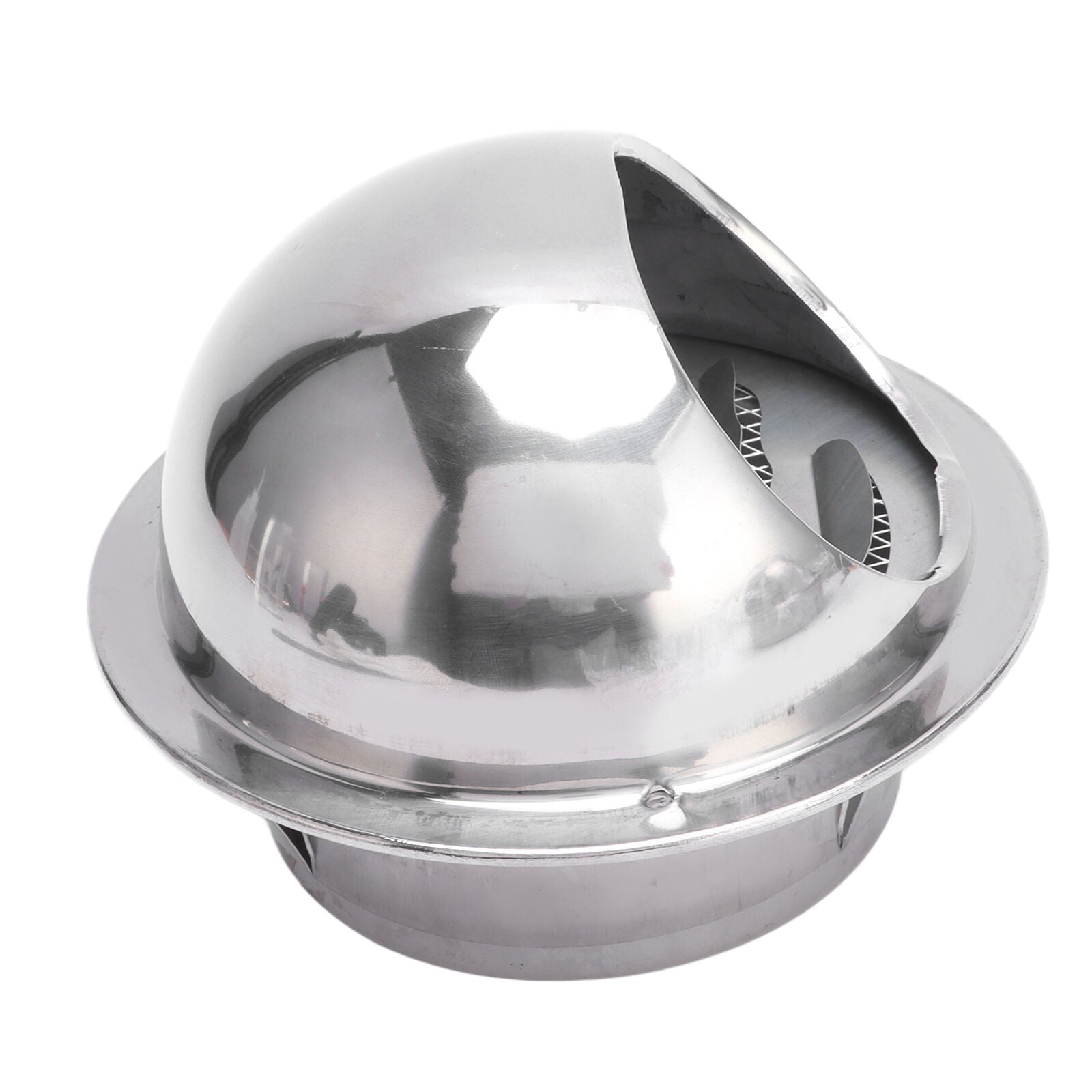 new 4in Stainless Steel Vent Hood Exterior Wind Cover Vent Cover Outlet Accessory koeek - KOEEK