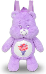 Care Bears Share Bear 17” Plush Backpack Purple Soft Plush Backpack Bag CARE_BEARS - KOEEK