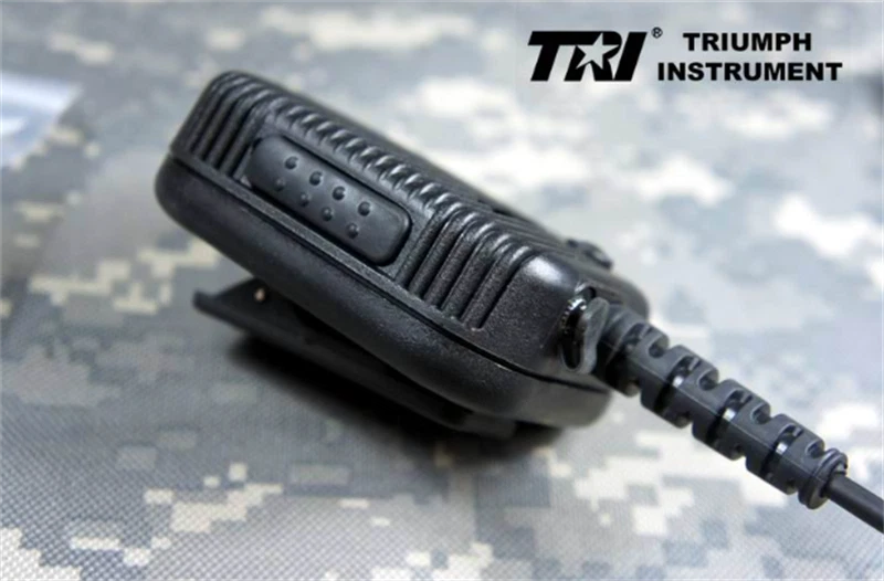 In US! TRI PRC-152/148 Waterproof Tactical Hand Microphone With Air Tube Headset 07FC0E-D4 - KOEEK