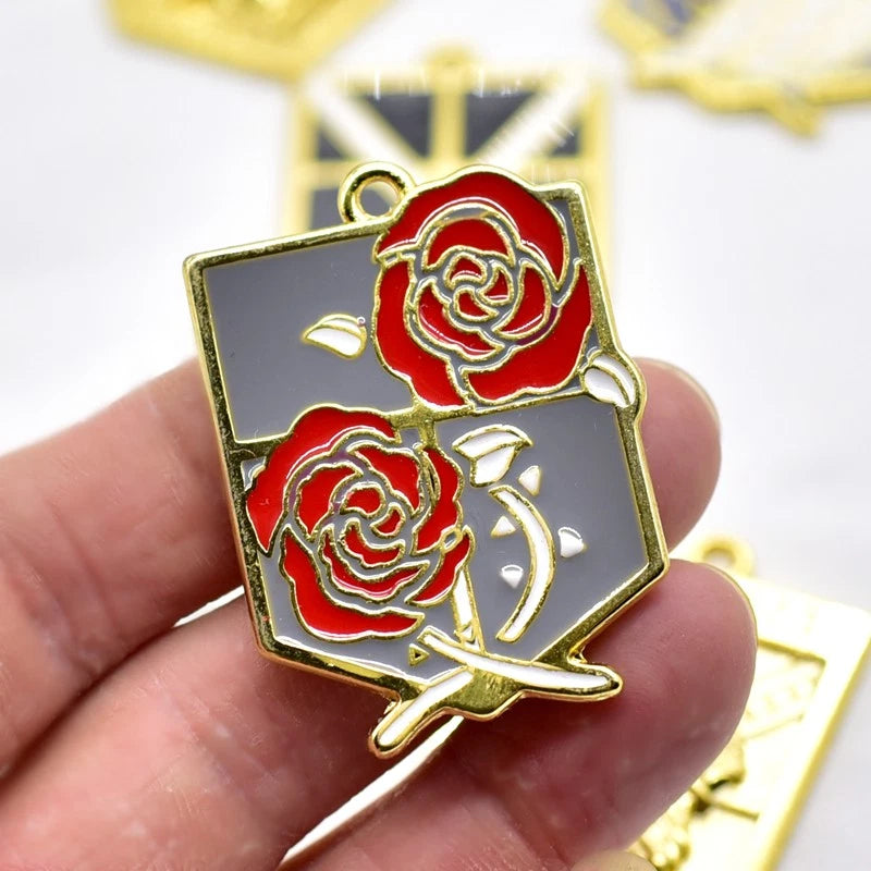 Attack on Titan Metal Alloy Pendant Keychain Accessorie Set Cosplay Anime Gift 07FC0E-D4 - KOEEK