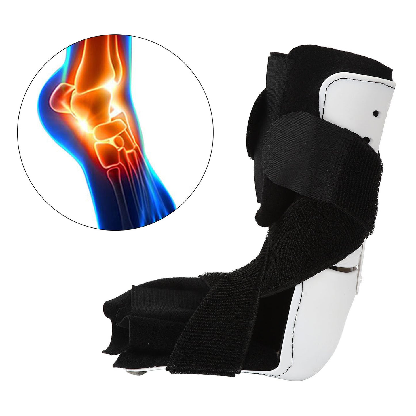 new Ankle Brace Left Polyester Ankle For Sprain Tendinitis(L/XL (EU 42 To 47) ) HGF koeek - KOEEK