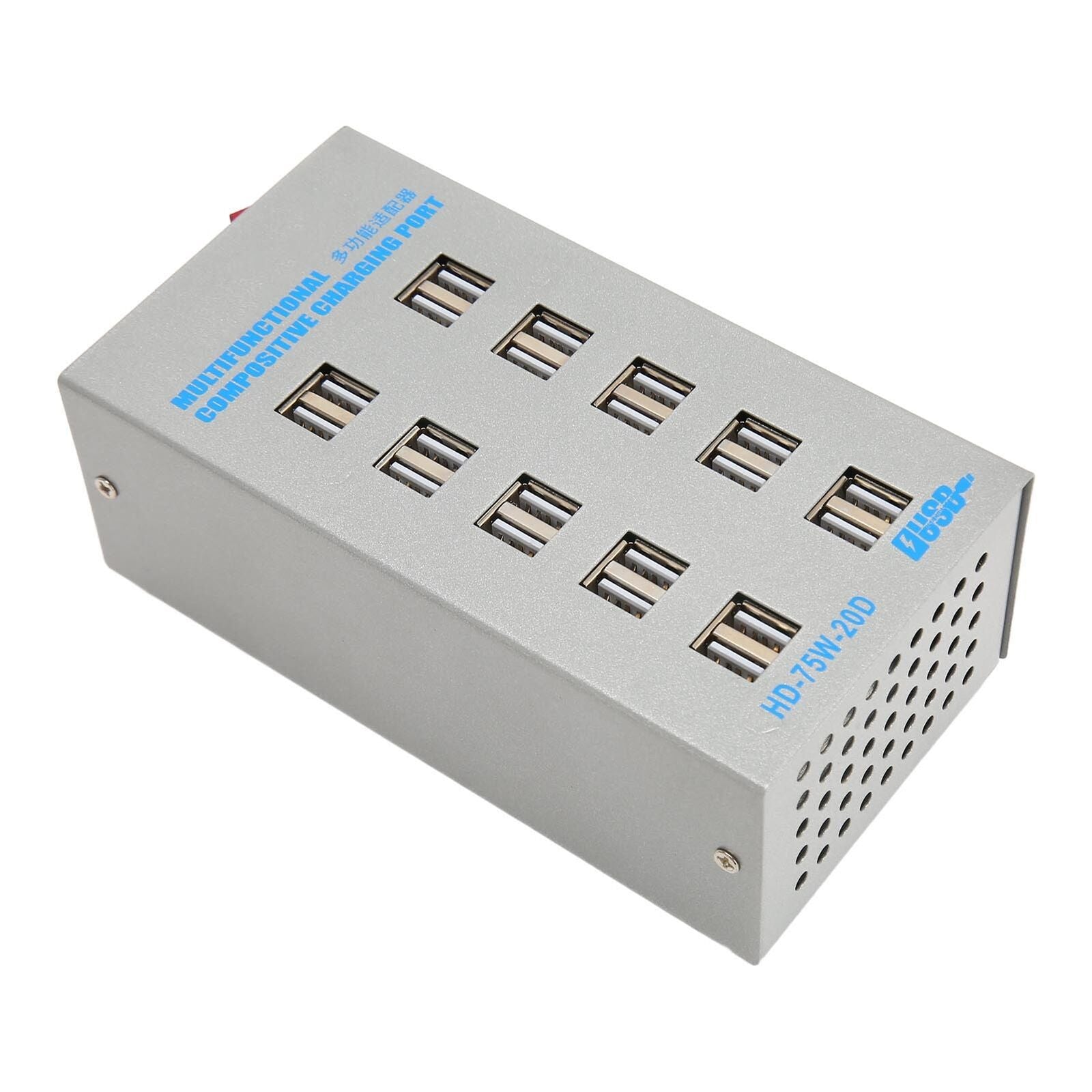 new (US Plug)Charging Station Hub 20 Port 75W USB Charging Station Compact 100-240V koeek - KOEEK