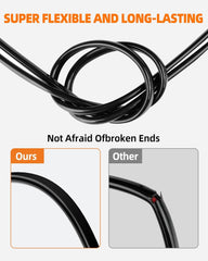 new 16 Gauge Wire, 16 AWG 2 Conductor Electrical 30FT, Black 07FC0E-D4 - KOEEK