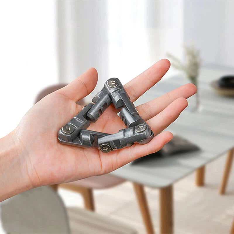 Triangular Fidget Roller Adult Metal EDC Fidget Toys Anxiety Stress Relief Gifts 07FC0E-D4 - KOEEK