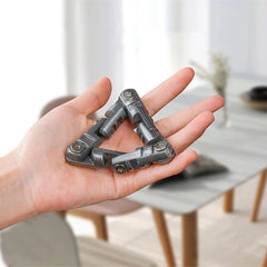 Triangular Fidget Roller Adult Metal EDC Fidget Toys Anxiety Stress Relief Gifts 07FC0E-D4 - KOEEK