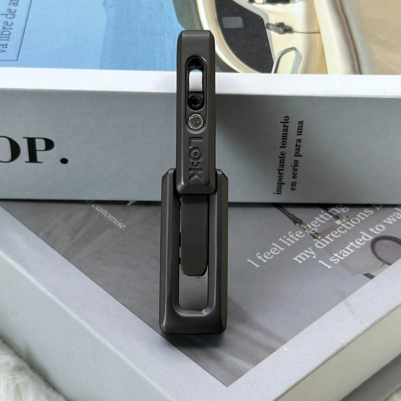 Fidget Slider EDC Push Haptic Slider Double Xlock Toy Adults Stress Relief Gifts 07FC0E-D4 - KOEEK