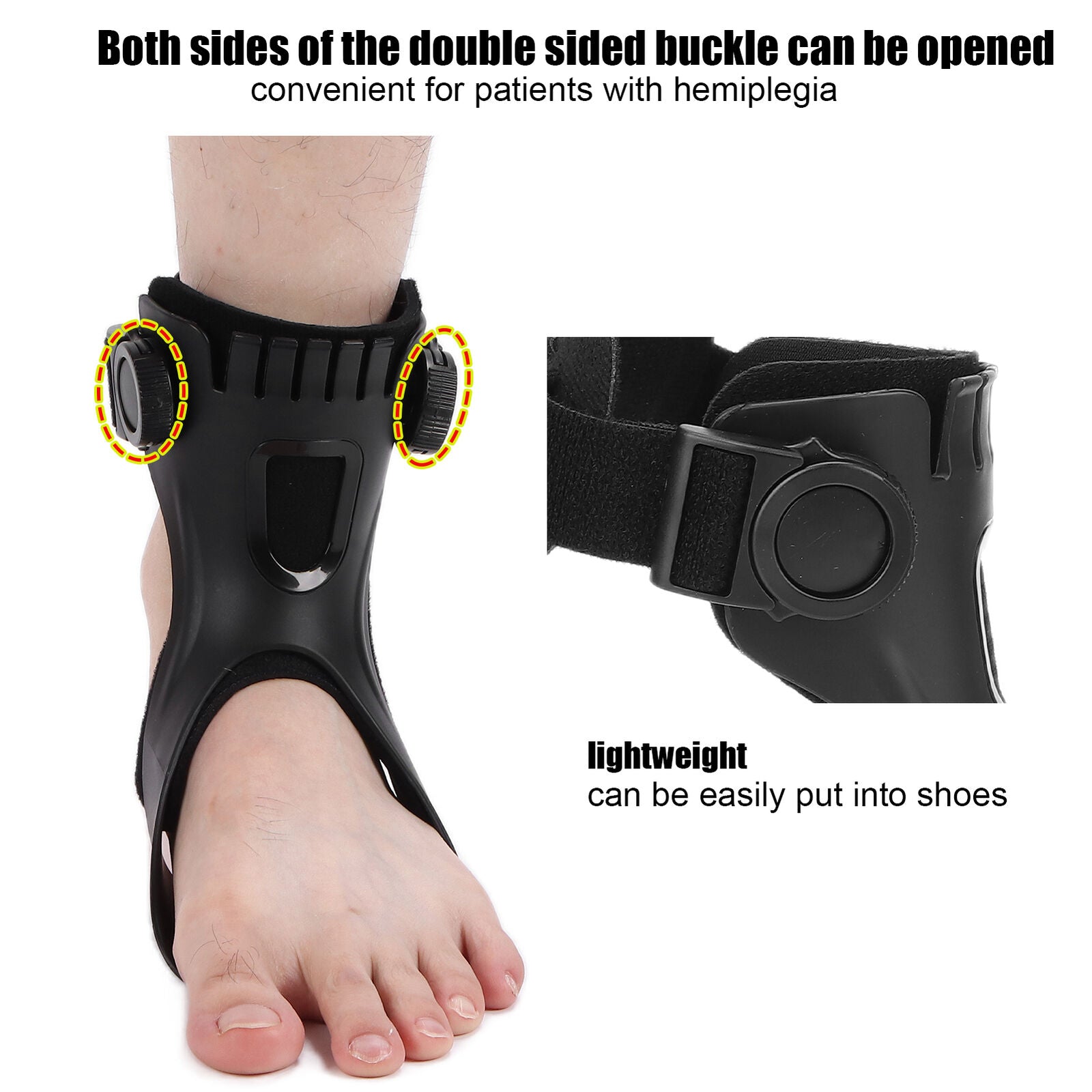 new Drop Foot Brace Orthosis Light Balance Foot Drop Orthosis For Hemiplegia Str Cus koeek - KOEEK