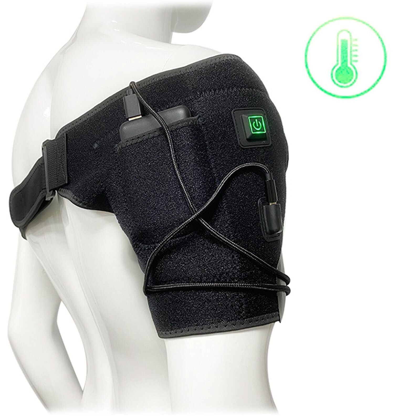 new Heated Shoulder Wrap 3 Heating Setting Relieving Pain Heating Shoulder Pad koeek - KOEEK