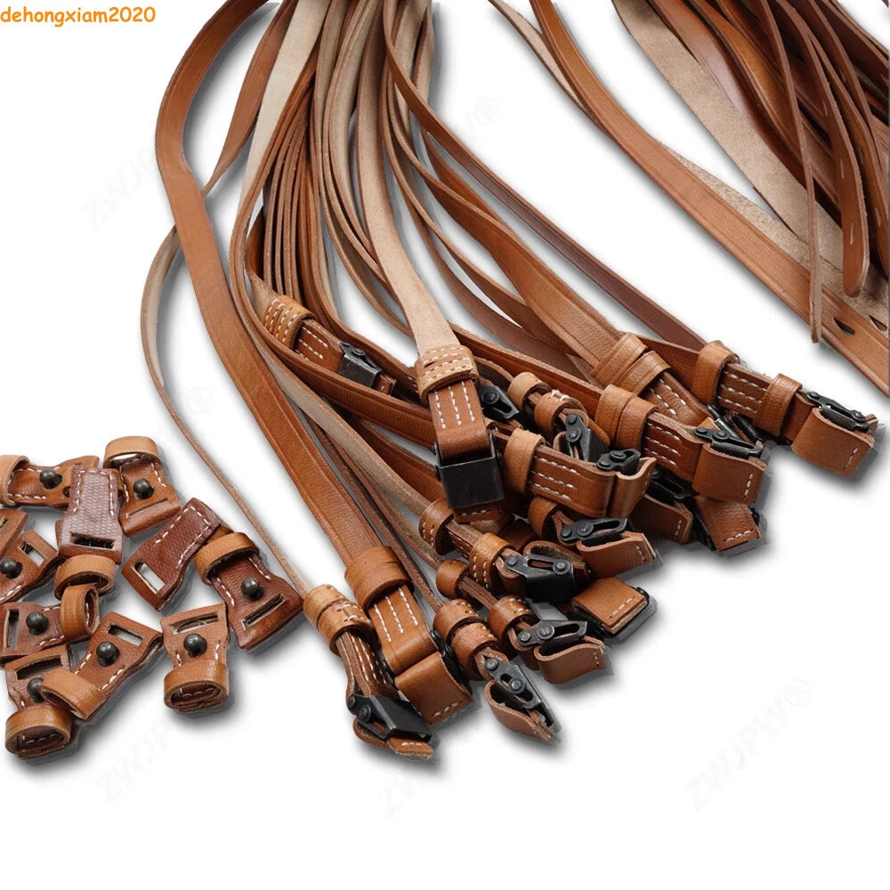 WWII WW2 German 98k Mauser Leather Rifle Sling Handmade - Reproduction 07FC0E-D4 - KOEEK