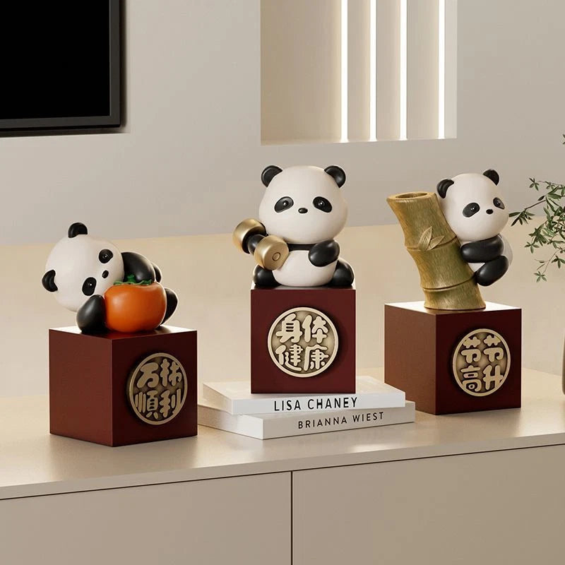 Chengdu Panda Souvenir Healing Department Small Ornament Office Station Desktop 07FC0E-D4 - KOEEK