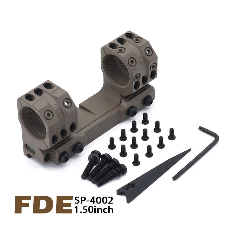 34mm Tube SP-4002 Solid 0MIL 0MOA Scope Optics Mount 1.5'' Height Surfaces 07FC0E-D4 - KOEEK
