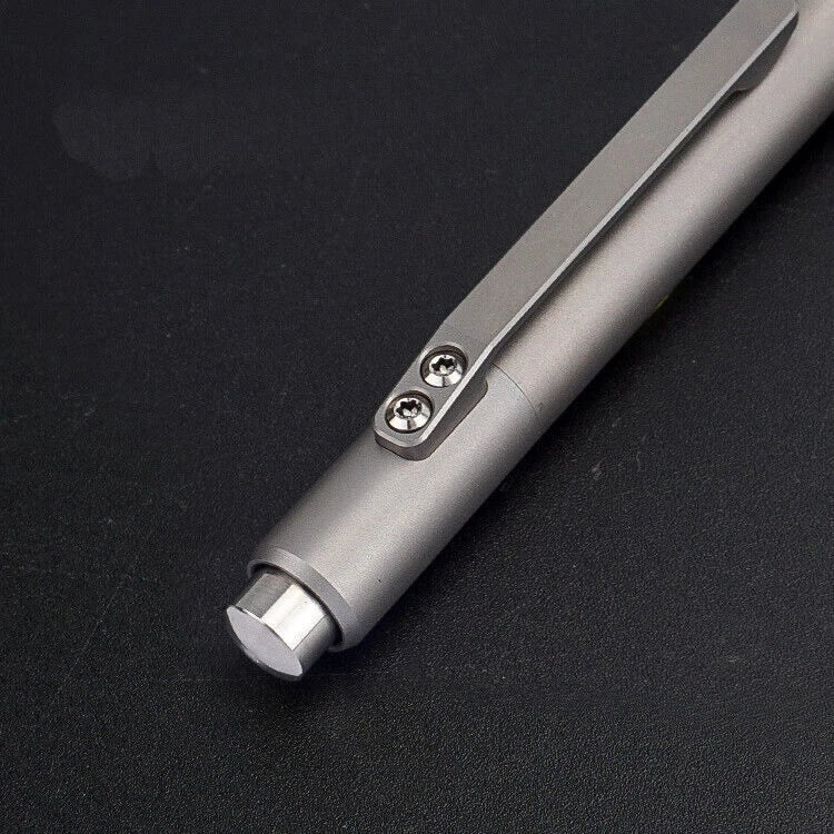 Titanium Alloy Ballpoint Tactical Pen Pocket Outdoors Travel Ball Pen EDC Tools 07FC0E-D4 - KOEEK