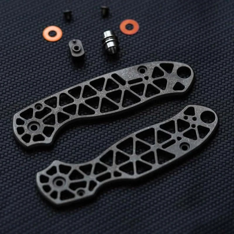 Titanium alloy Hollow Version Handle scales for Spyderco C223FRN Para3 Knives 07FC0E-D4 - KOEEK