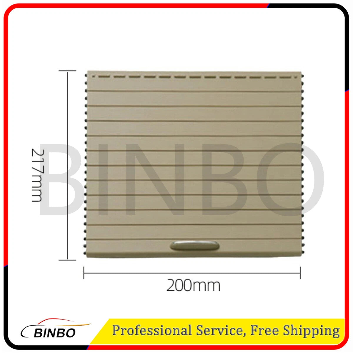 Beige Console Cup Holder Tray Roller Blind Cover For Benz W166 ML GL 2012-2019 07FC0E-D4 - KOEEK