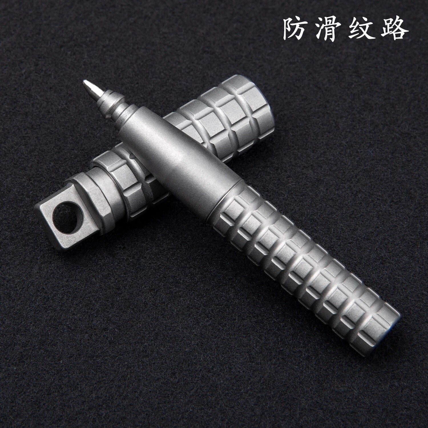 Titanium Alloy Mini Pocket Pen Outdoor EDC Tool Portable Keychain Ballpoint Pen 07FC0E-D4 - KOEEK