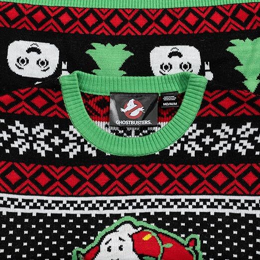 Unisex Ghostbusters Marshmellow Man Xmas Trees Light Up Ugly Christmas Sweater 07FC0E-D4 - KOEEK