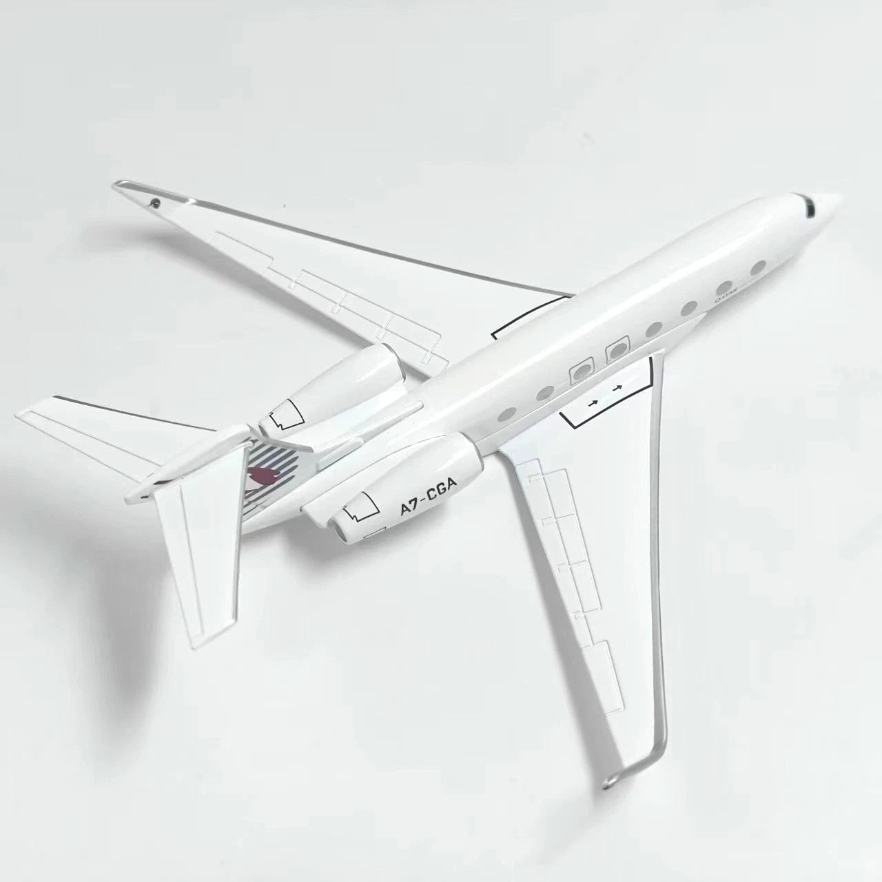 1:200Qatar Executive Gulfstream G650 16cm Alloy Aircraft Static Model Collectibe 07FC0E-D4 - KOEEK