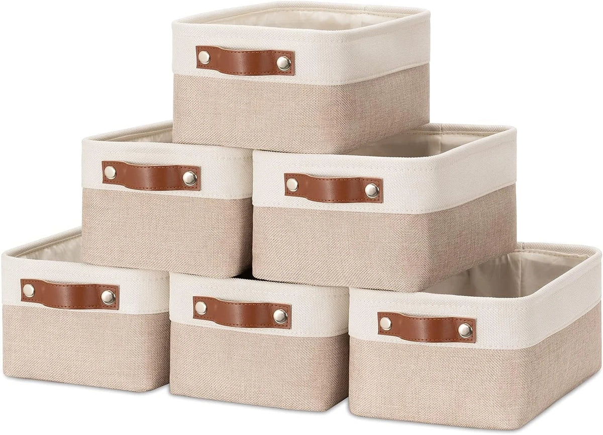 Small fabric storage basket dimensions: 11.8 inches x 7.8 inches x 5.1 inches) 07FC0E-D4 - KOEEK