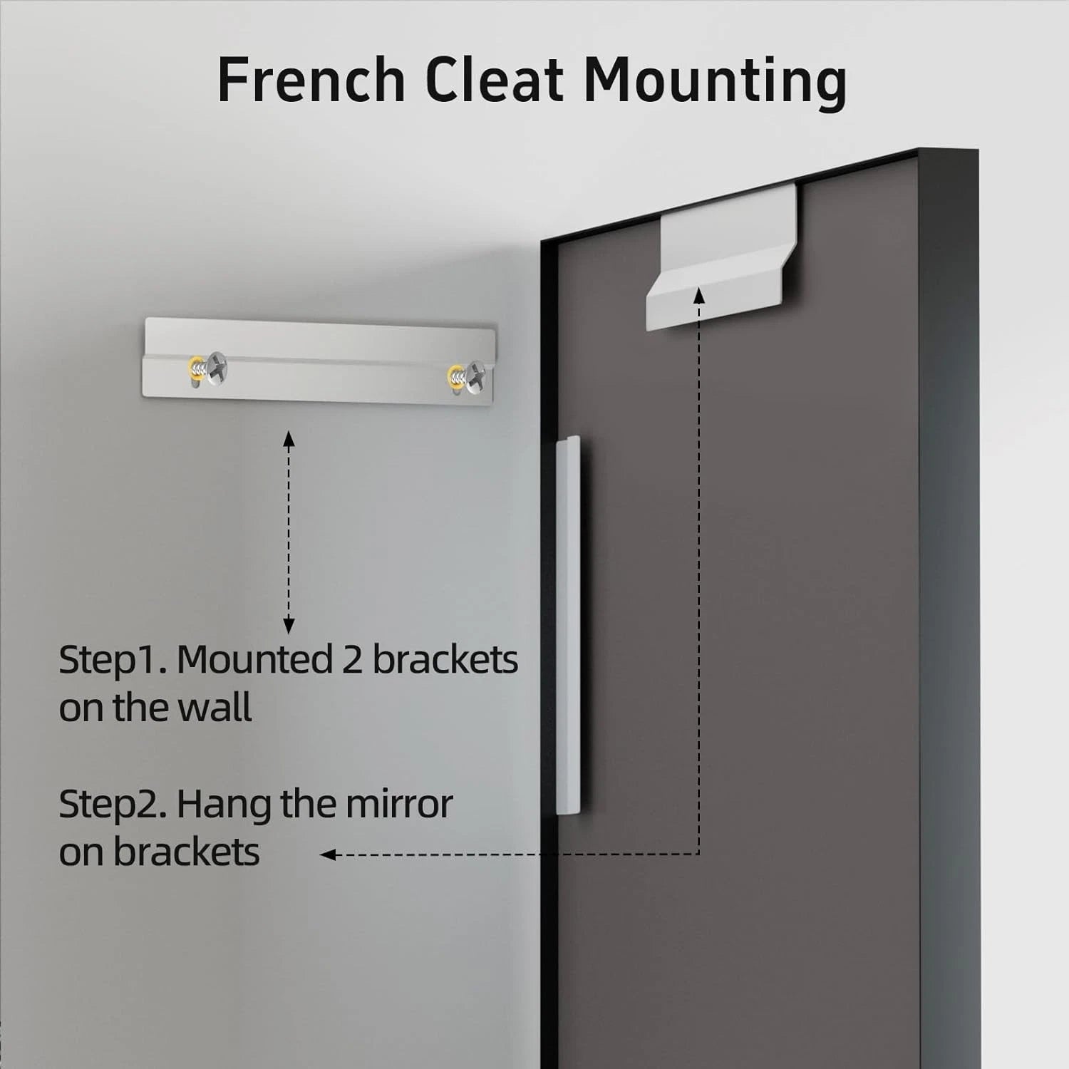 Black Vanity Wall Mirror, 22x 30 Inch Rectangular Bathroom Mirrors for Over Sink 07FC0E-D4 - KOEEK