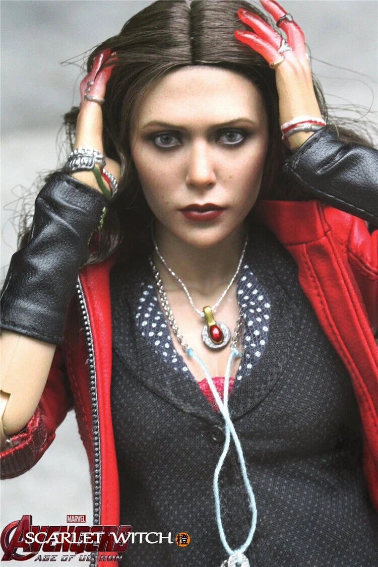 In Stock！HotToys 1/6 MMS301 Avengers 2 Age of Ultron Scarlet Witch Figure Toy 07FC0E-D4 - KOEEK