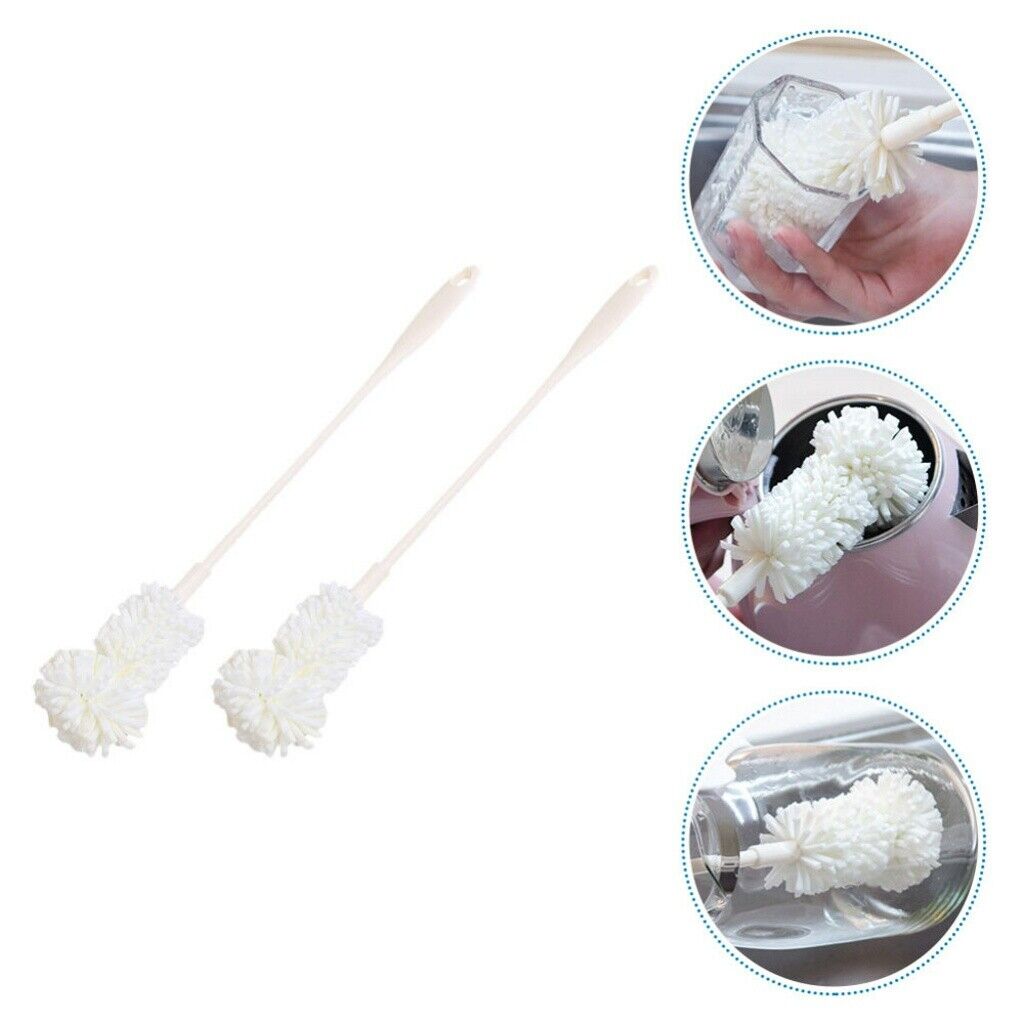 new 2pcs sponge bottle brush Nursing Bottle Brush Cup Sponge Cleaning Brush Bottle koeek - KOEEK