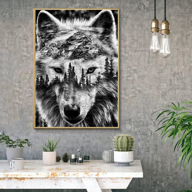 new Eiazuiks Diamond Painting Kits for Adults, Wolf 5D DIY 12x16 inches, B7457 EIAZUIKS - KOEEK