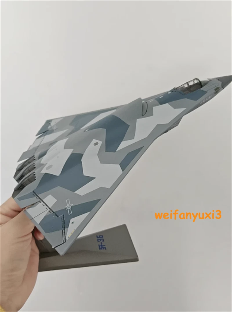 1/100 Scale J-36 Stealth Fighter Alloy Finished Product Model Collection 22cm 07FC0E-D4 - KOEEK