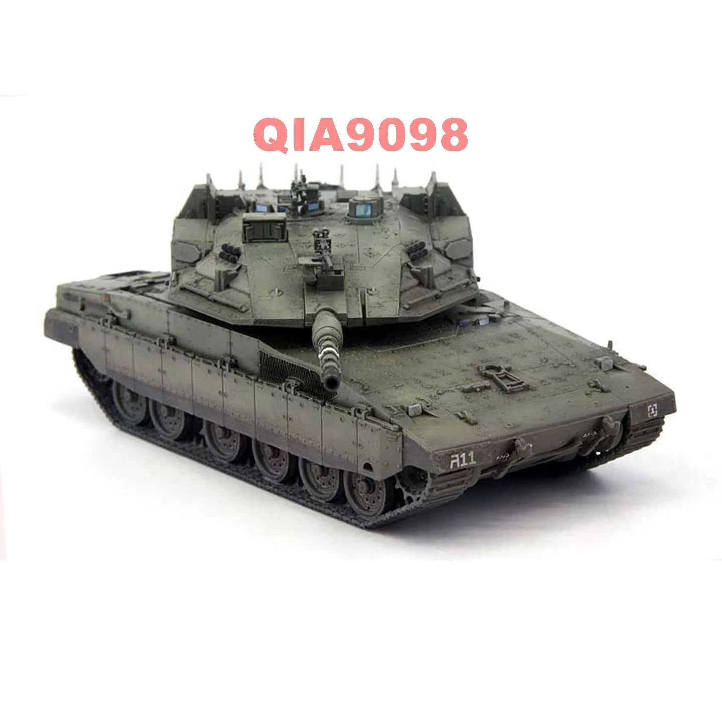 1:72 Scale Israeli Merkava 4M Main Battle Tank Painted Plastic Model 07FC0E-D4 - KOEEK