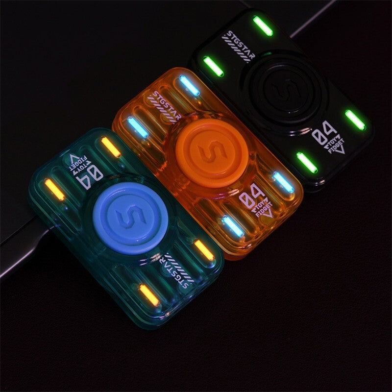 2 in 1 Multifunctional Fidget Toy Plastic Push Fidget Slider EDC Fidget Spinner 07FC0E-D4 - KOEEK