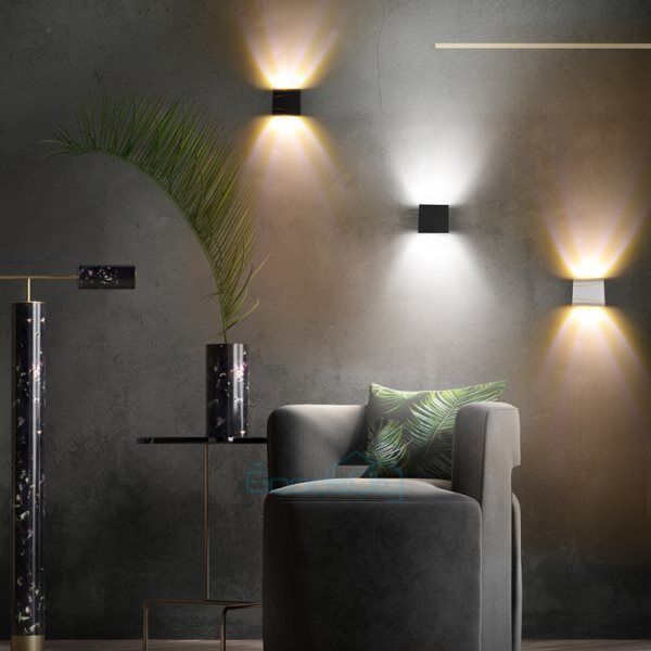 nye Cube LED Vegglamper Moderne Up Down Sconce Belysningsarmatur Lamper Innendørs soverom