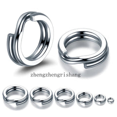 1000Pcs/ Pack Stainless Steel Heavy Duty Fishing Split Rings Big Game Saltwater 07FC0E-D4 - KOEEK