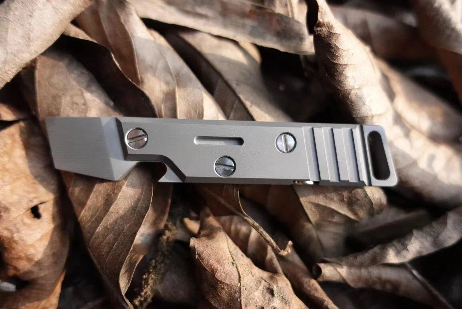 TC4 Titanium Alloy Pry Bar EDC Tool with Window Breaker 07FC0E-D4 - KOEEK
