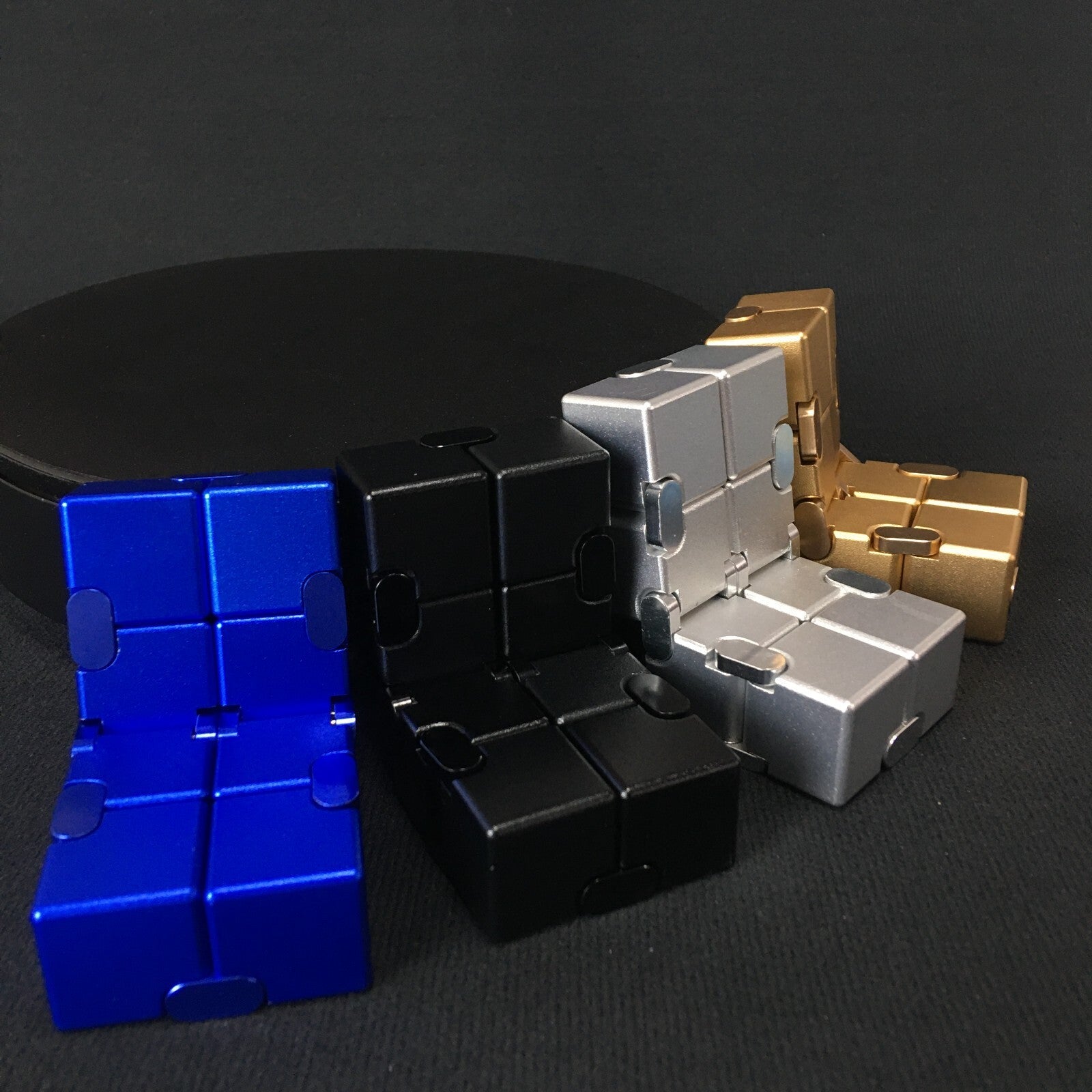 Fidget Slider Metal Infinity Cube Fidget Spinners EDC Desk Toys Adult Gifts 07FC0E-D4 - KOEEK