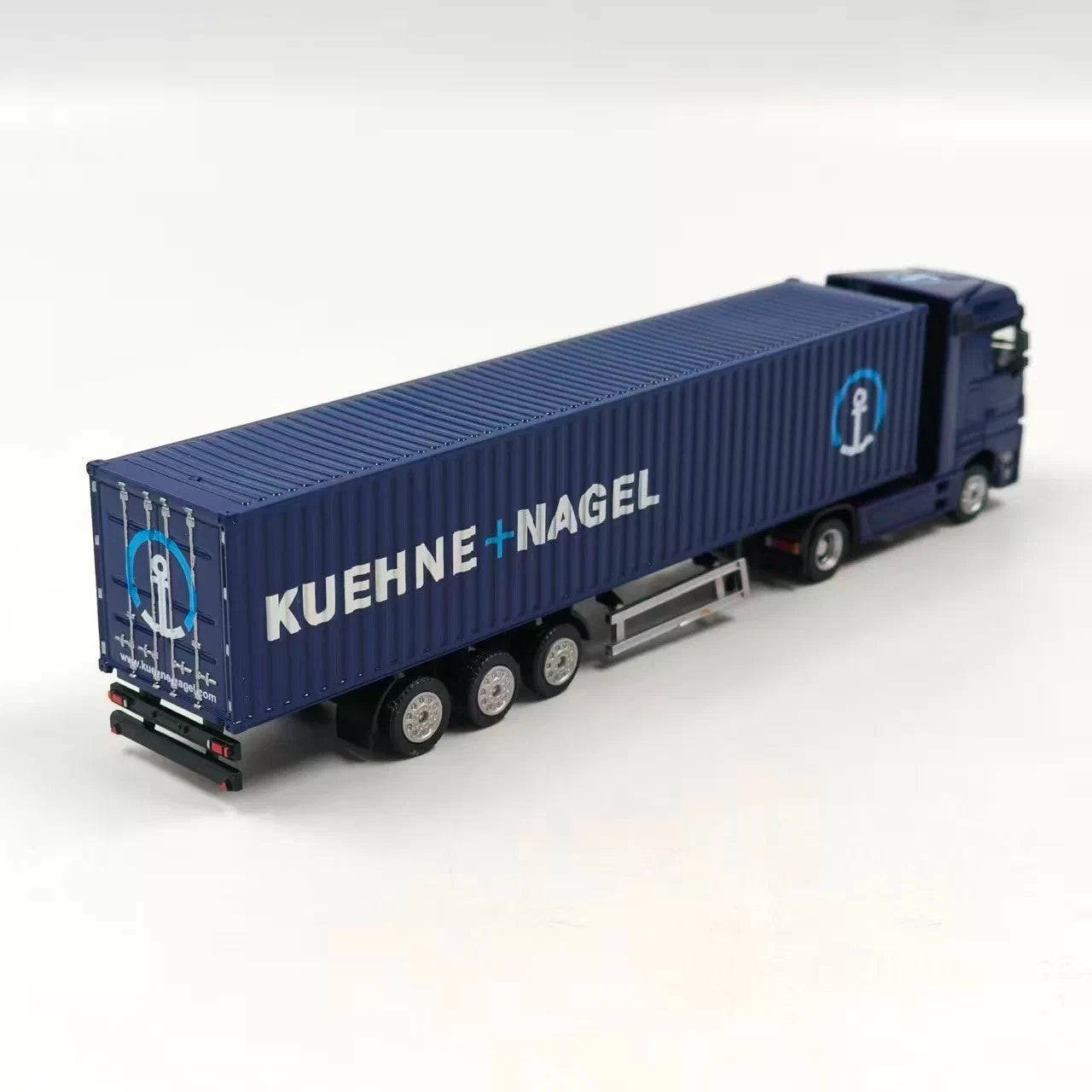 1:87 Mercedes-Benz Truck Kuehne+Nagel Container Trailer Alloy Model Display 07FC0E-D4 - KOEEK