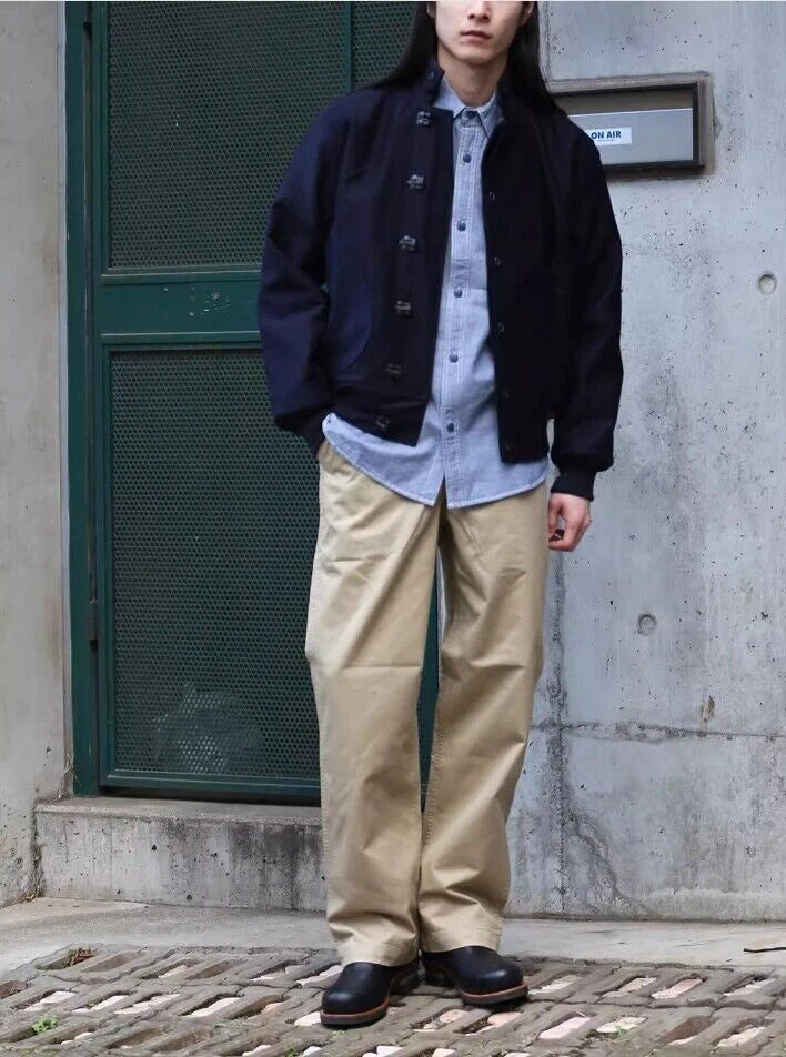 WW2 1942 Army Military Chinos Khaki Pants Men's straight-leg Overalls Size 36 07FC0E-D4 - KOEEK