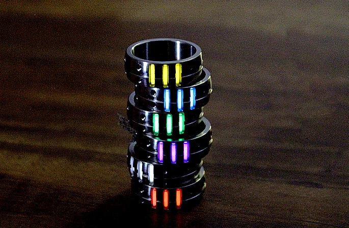TC4 Titanium Alloy Ring CNC Made Men Women Finger Rings EDC Gift 07FC0E-D4 - KOEEK