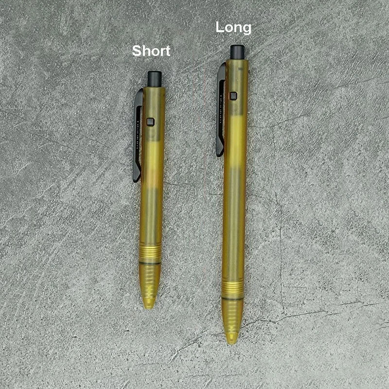 EDC PEI Titanium Alloy Pocket Ballpoint Pen Signature Writing Student Office Pen 07FC0E-D4 - KOEEK