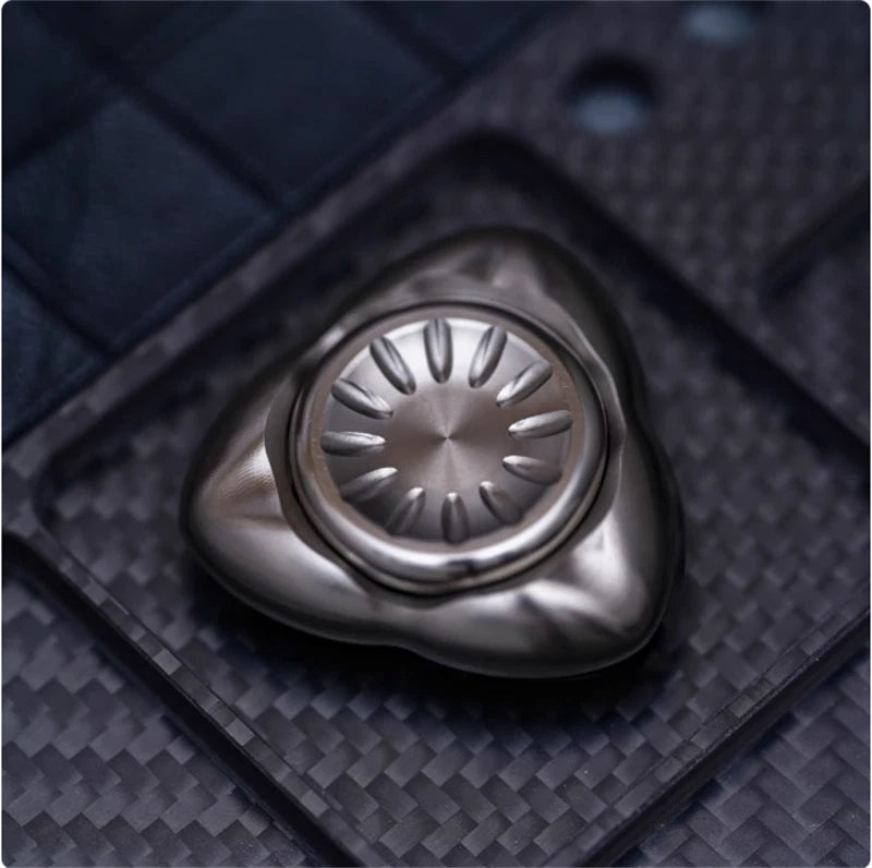 Cool Triangle EDC Hand Spinner Metal Fidget Spinner Stress Relief Relaxation Toy 07FC0E-D4 - KOEEK